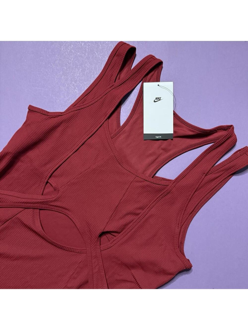 NIKE x Serena Williams Design Crew Cutout Tennis Tank Top Team Red FN2274 677 - Picture 1 of 4